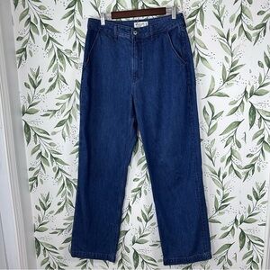 Abercrombie & Fitch Curve Love High Rise Loose Jeans. Dark wash. 30 Long.